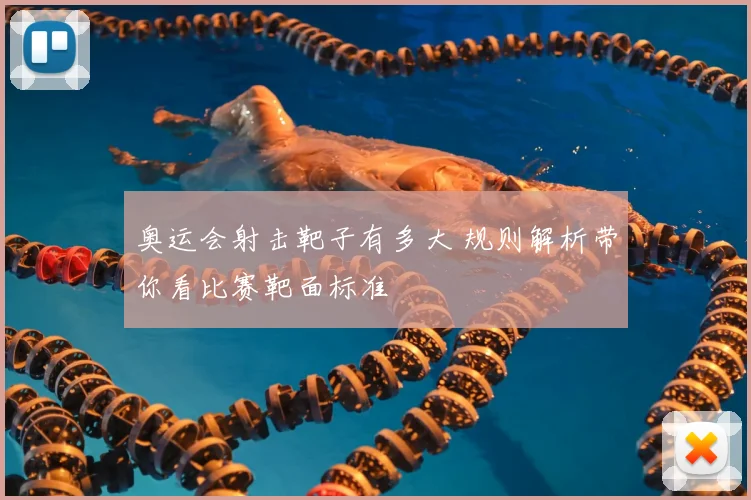 奥运会射击靶子有多大 规则解析带你看比赛靶面标准